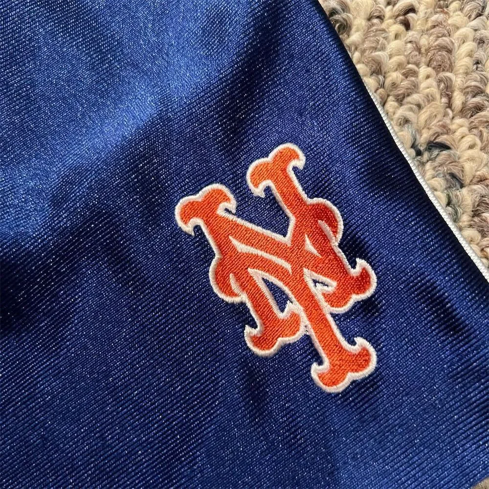 Vintage Nike New York Mets Men's XL Blue Dazzle Bermuda Shorts - Picture 2 of 7